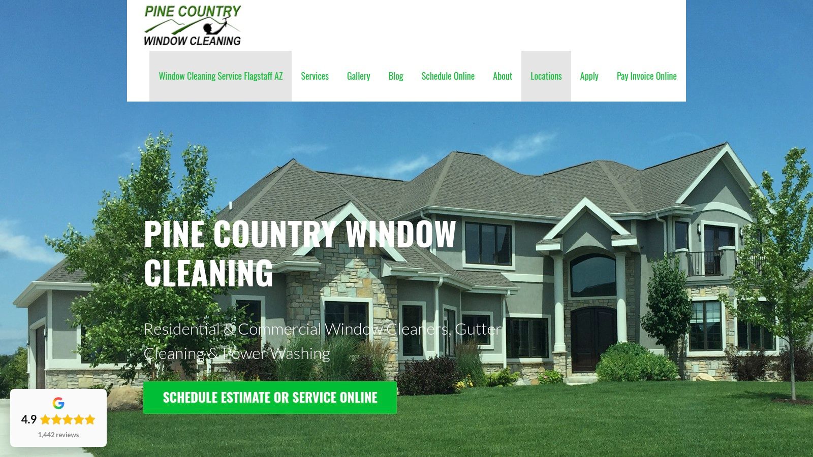 Screenshot from https://www.pinecountrywindows.com